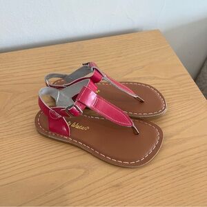 Saltwater NEW Children's Pink T-Strap Sandals Leather Patent Pink